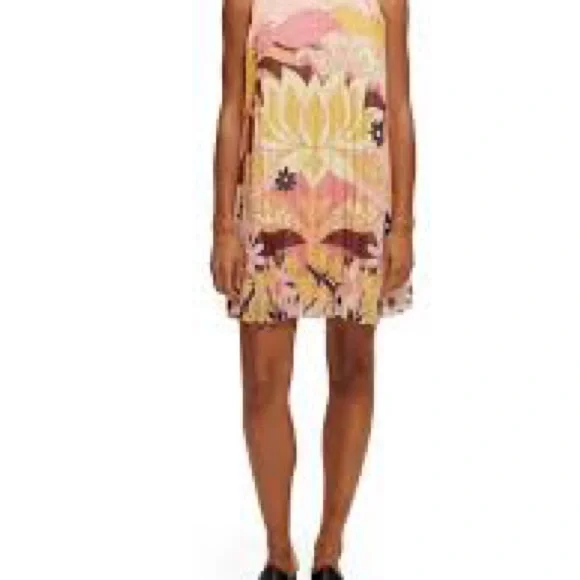 Scotch &soda Colorful bow Pleated Dress size 36 - Picture 1 of 5